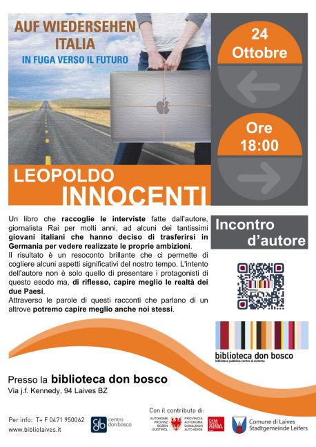 Promozione alla Lettura: "Auf Wiedersen Italia" con Leopoldo Innocenti