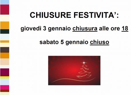 Chiusura natale 18