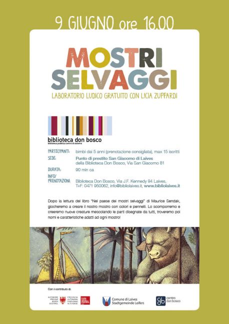 MOSTRI SELVAGGI, laboratorio ludico gratuito con Licia Zuppardi